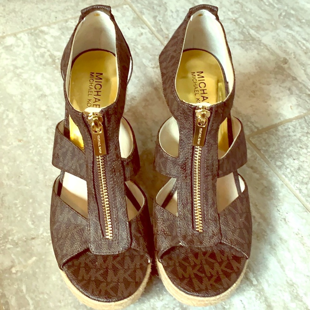 Michael Kors zip wedge